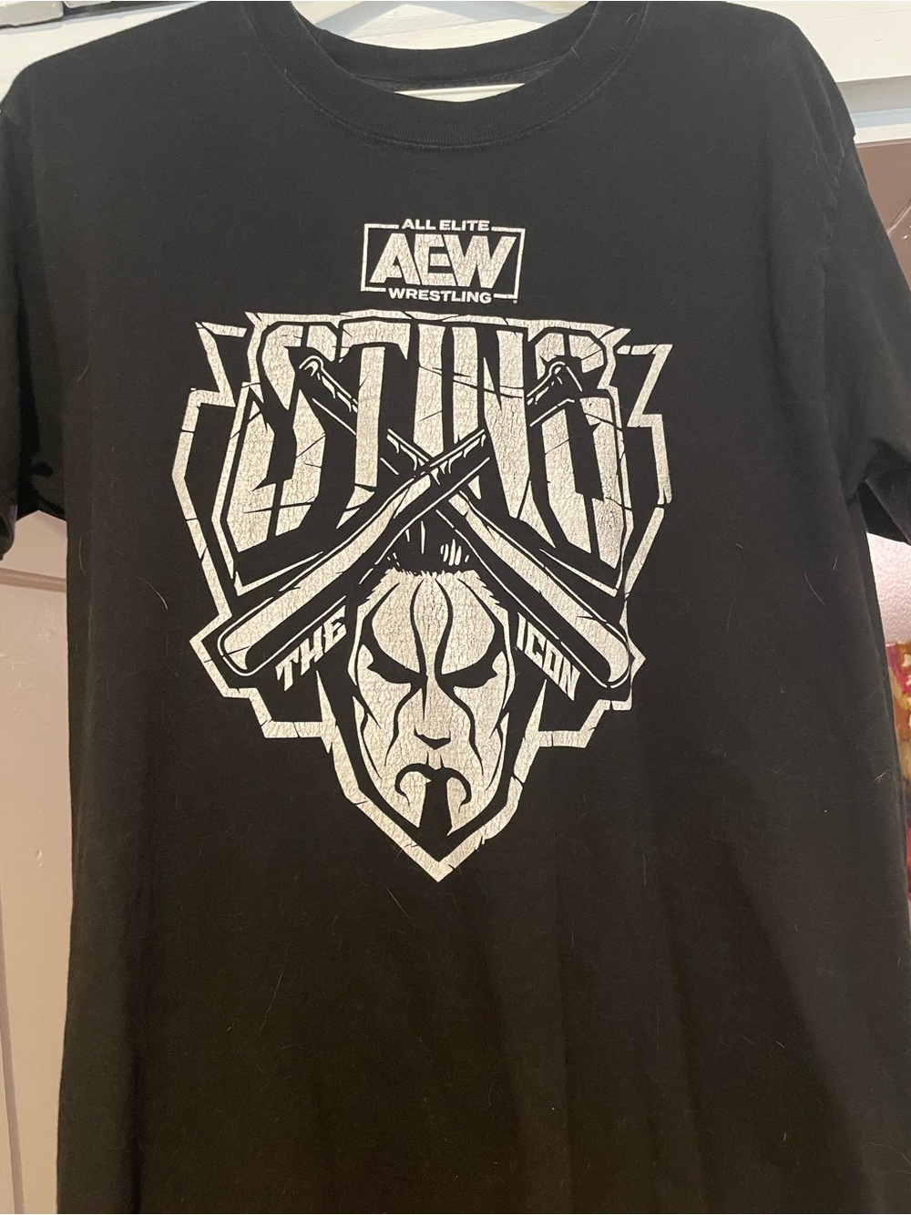 All Elite Wrestling black medium Sting tee